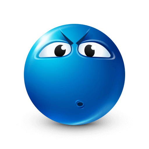 Dumbfound Blue Emoji