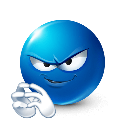 Devious Blue Emoji